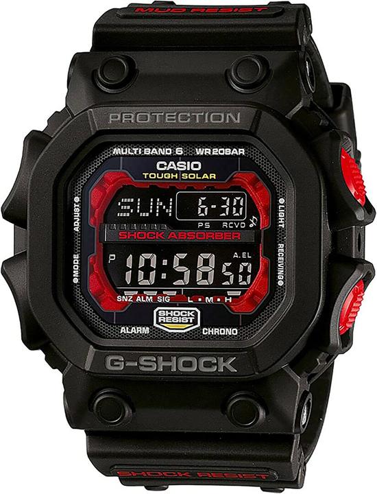 Immagine prodotto Casio G-Shock - GXW-56-1AER (Orologio radiocontrollato, Orologio sportivo, Pedometro, Lunetta girevole a sinistra, Cofanetto regalo, Orologio con pietra preziosa, Orologio digitale, Orologio a fase lunare, Orologio tascabile, Cronometro, 54 mm)