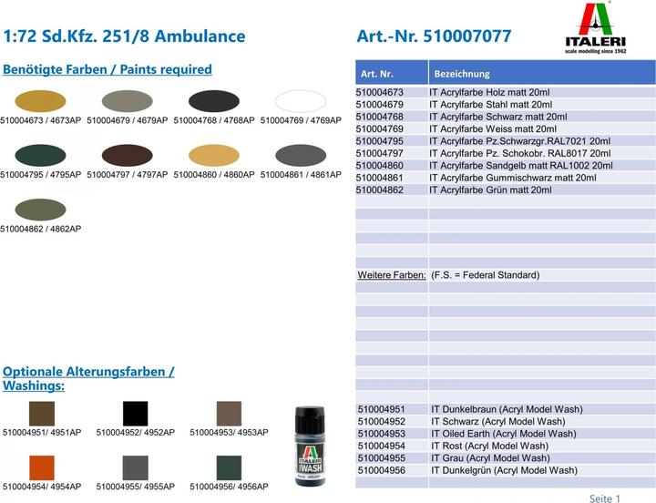 Produktbild 1:72 Sd.Kfz. 251/8 Ambulance