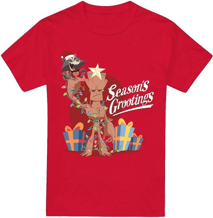 Immagine prodotto Guardians of the Galaxy Seasons Grootings Maglietta Uomo (3XL)
