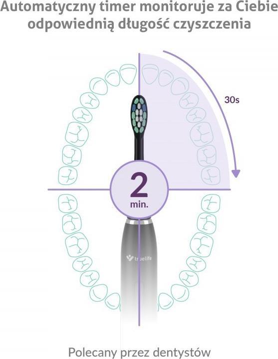 Actual product image Truelife SonicBrush Clean30 Black Adult Vibrating Toothbrush (Sonic toothbrush)