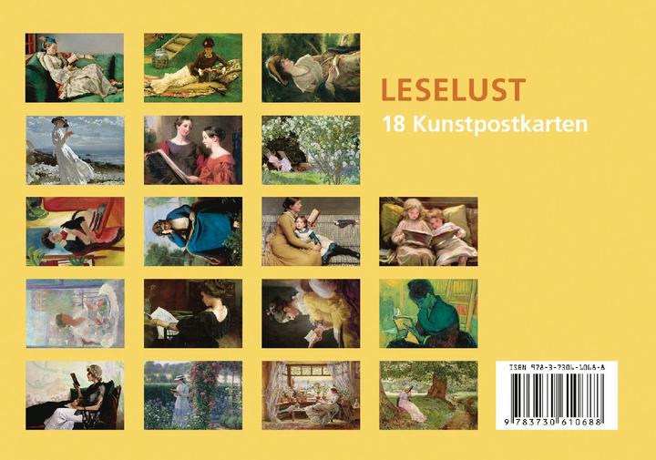 Actual product image Postkarten-Set Leselust (German, Anaconda publishing house, 2021)