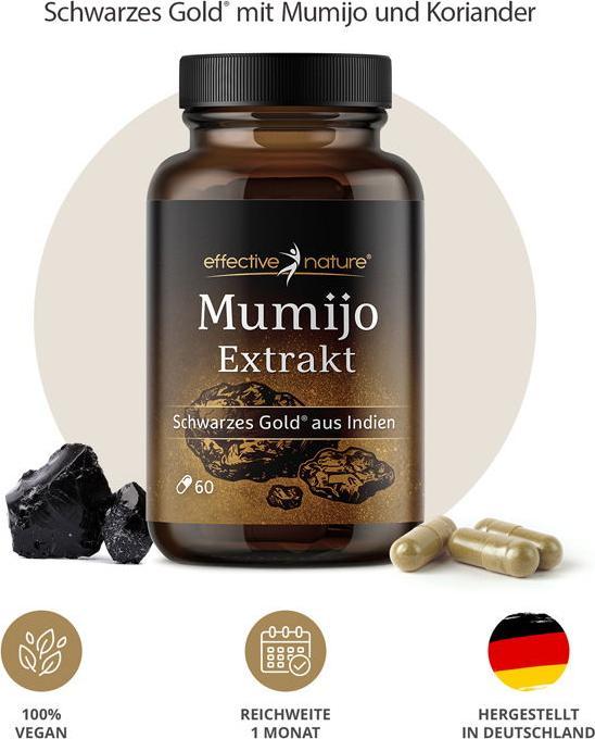 Image du produit Effective Nature Mumijo Shilajit (60 pièce(s), Capsules, 37 g)