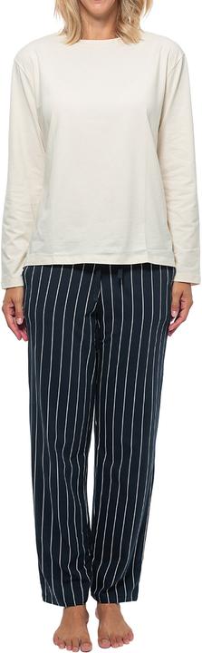Blau gestreift, Creme