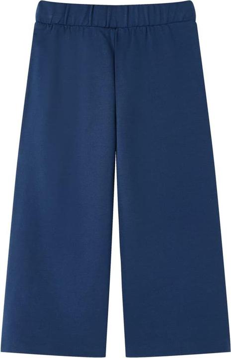 Image du produit VidaXL Pantalon enfant avec jambes larges Bleu marine 116,Matière : 65 (116)