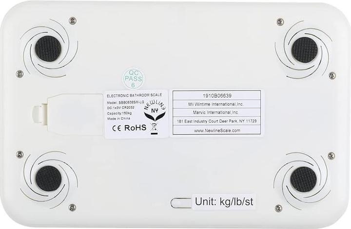 Actual product image Newline NY Super-Mini-Reise-Personenwaage (150 kg)