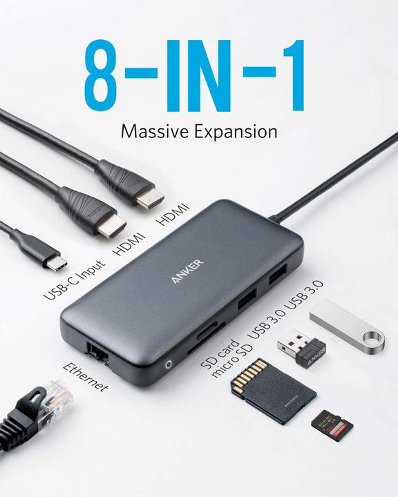 Produktbild Anker PowerExpand (USB-C, 8 Ports)