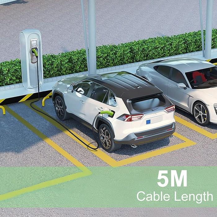Produktbild Qoltec Kabel EV Typ 2 (7 kW, 32 A, 5 m)