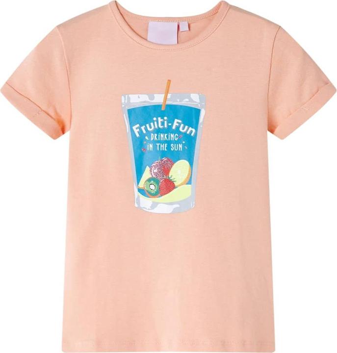 Produktbild VidaXL Kinder-T-Shirt Hellorange 140,Material: 95 % Baumwolle. 5 (140)