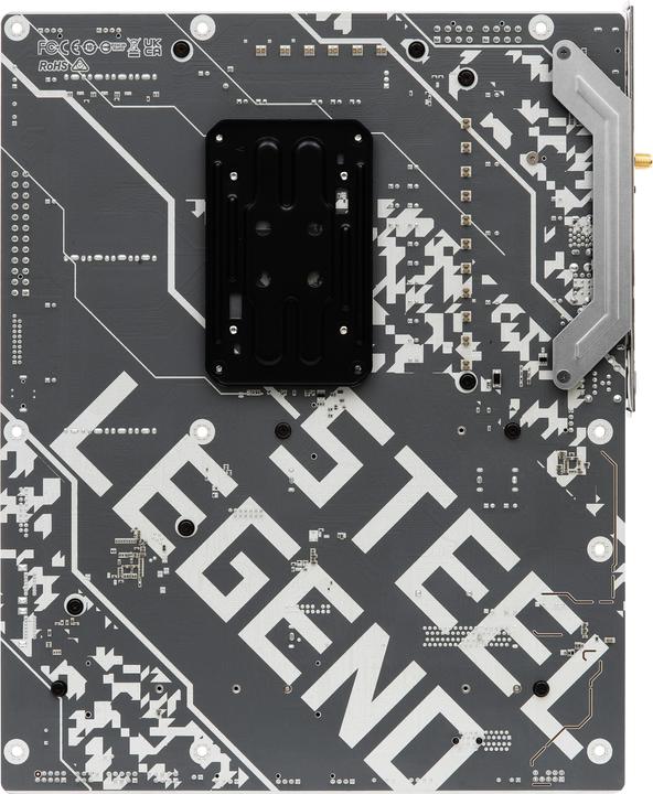 Actual product image AsRock B650 STEEL LEGEND WiFi White ATX AM5 retail (AM5, AMD B650, ATX)