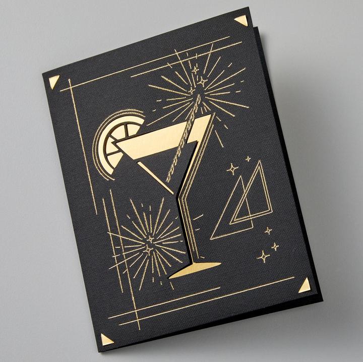 Actual product image Cricut Blank Card Joy 10.8 x 14 cm Transfer, Cream/Khaki, 8 pieces (8 pcs.)