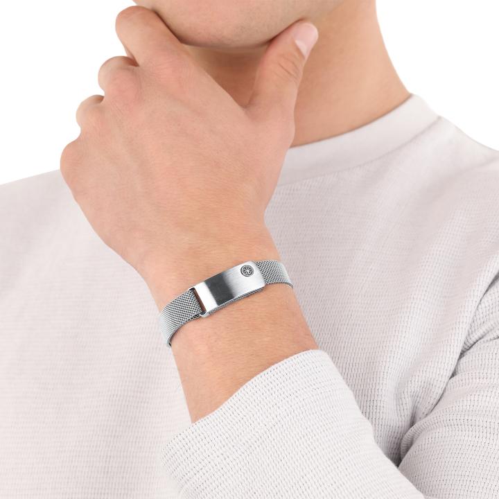 Actual product image S.Oliver Arm jewellery for men, stainless steel | compass (23.50 cm, Stainless steel)