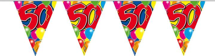 Image du produit Folat Chaîne de banderole birthday ballons 50 ans