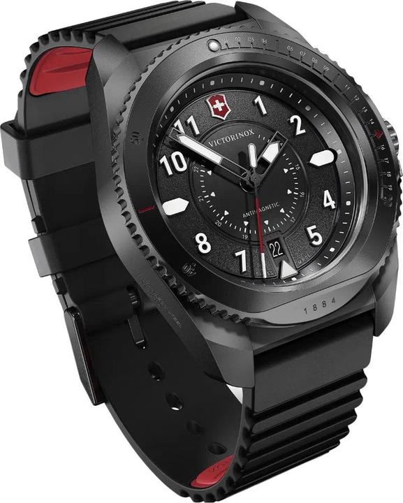 Produktbild Victorinox Journey 1884, Taucheruhr, Herrenuhr, 43 cm, Ziffernblatt schwarz, Kautschuk Armband schwarz (Taucheruhr, 43 mm)