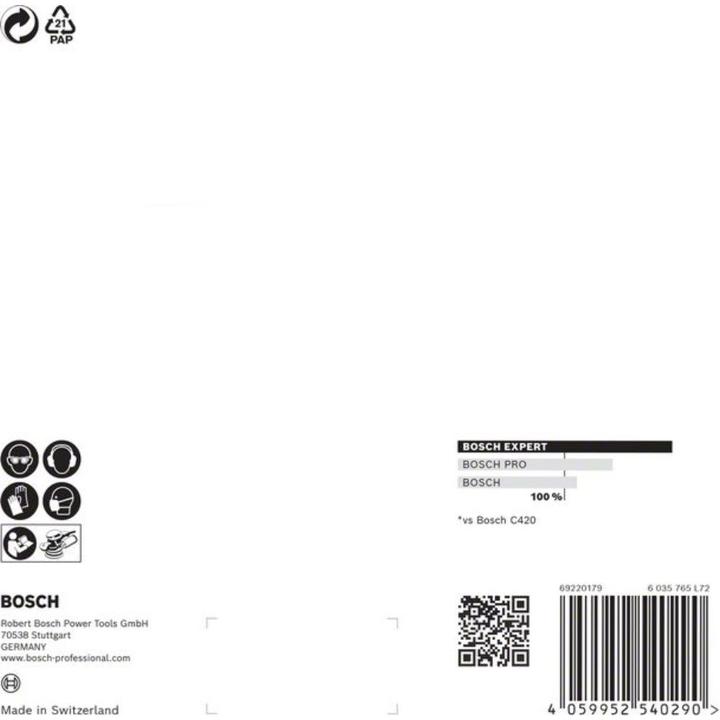 Productafbeelding Bosch Professional Zubehör Expert M480 Schuurnet voor vlakschuurmachine, 150 mm, G 120, 5 stuks (120)