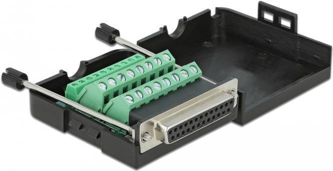 Actual product image Delock Adapter terminal block 26Pin - DB25 parallel port socket (0.06 m, Parallel (printer))
