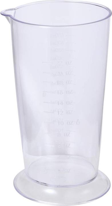 Actual product image Bergner Hand blender 800W with measuring jug, with chopper attachment White, wood