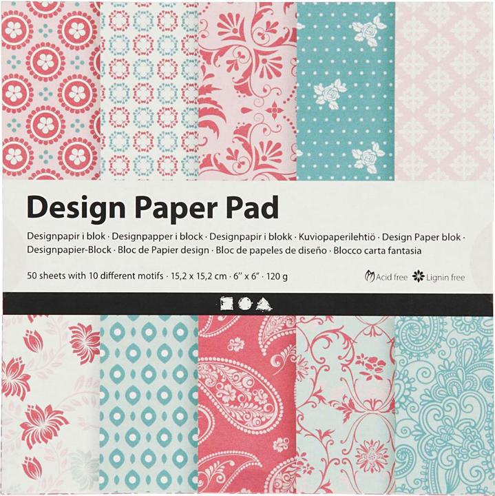 Produktbild Creativ Company Design-Papierblock Pink, 50 Blatt (120 g/m², 50 x)