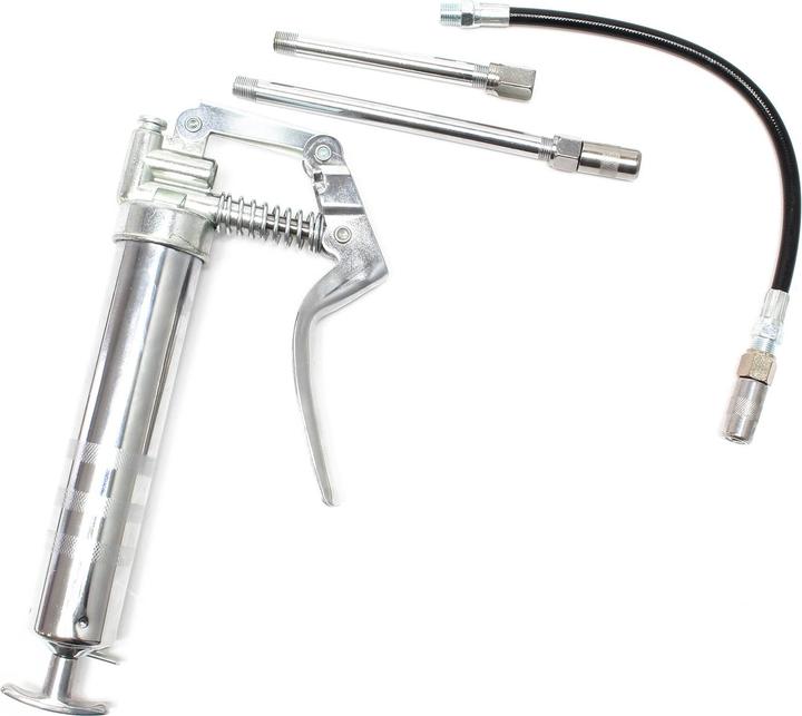 Produktbild Wiltec Mini-Fettpresse Set Handfettpresse Kartuschenpresse Schmierfett Schmiermittel