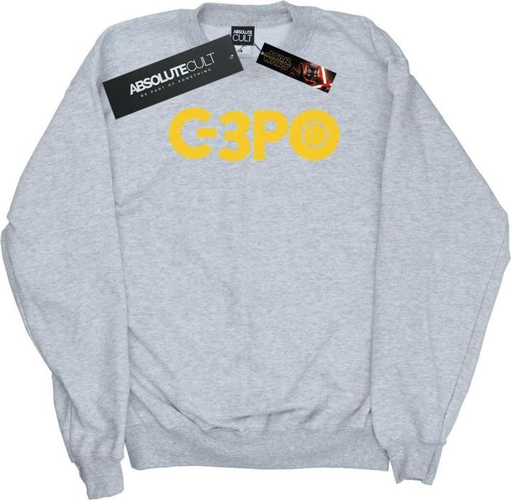 Immagine prodotto Star Wars The Rise Of Skywalker C-3PO Text Logo Felpa Uomo (XXL)