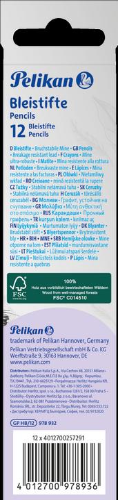 Produktbild Pelikan Bleistift Härtegrad HB (HB, 12 x)