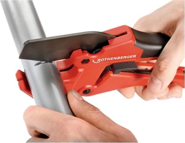 Actual product image Rothenberger ROCUT 42 TWIN CUT plastic pipe cutter 0 - 42 mm cuts ( 1000003011 ) for cutting... (236 mm)
