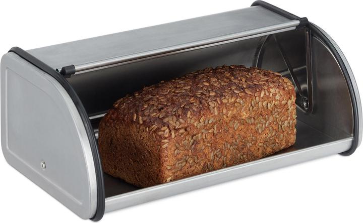 Image du produit Relaxdays Boîte pour pain et viennoiserie, en inox