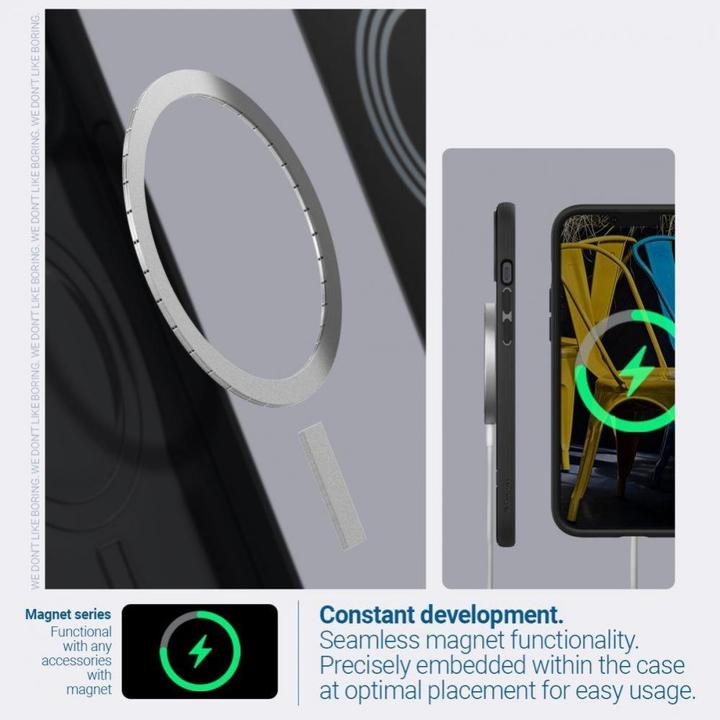 Actual product image Caseology Parallax Magsafe Case for Apple iPhone 14 Plus - matt black (Apple iPhone 14 Plus)