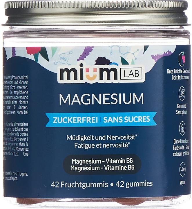 Mium Lab Vitamingummis Magnesium (42 Stück, Gummies, 163 g)