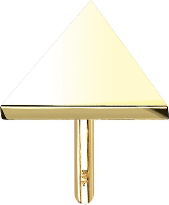 Image du produit Star Piercing Triangle sans fil en or 14k (sans laiton, Or 14k)
