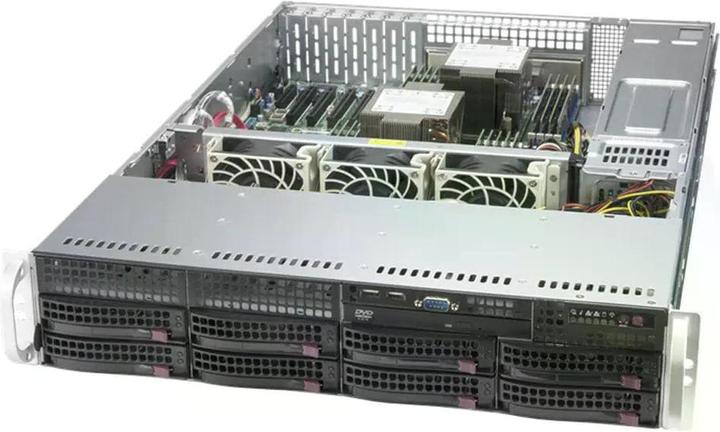Actual product image Supermicro SYS-620P-TRT, DDR4-SDRAM, SATA III, DVD-ROM, 120 W, Rack (2U)