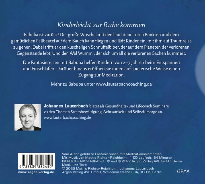 Image du produit Babuba et le castor en peluche (Johannes Lauterbach, Allemand)