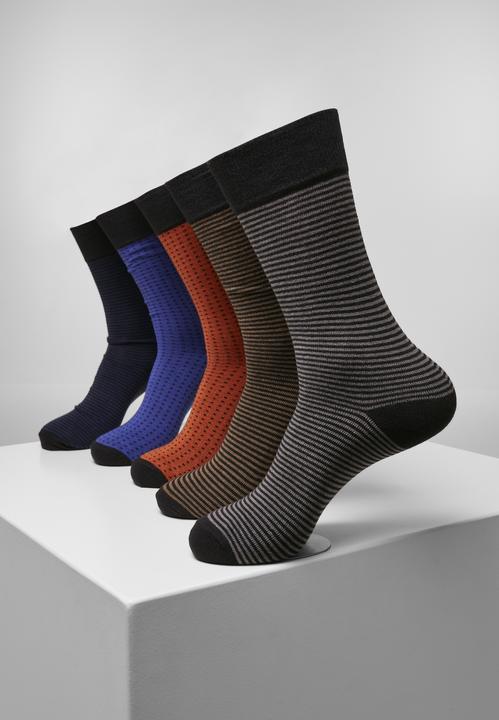 Image du produit Urban Classics Chaussettes Stripes and Dots 5-Pack (Pack de 5, 35 - 38)