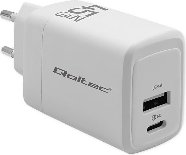 Produktbild Qoltec GaN 45W Ladegerät mit 1x USB C PD (45 W)