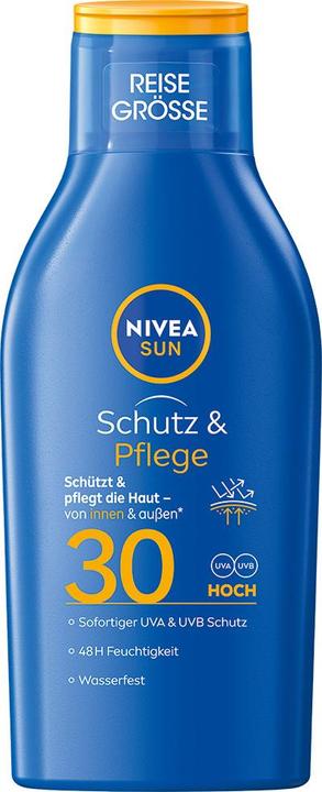 Produktbild NIVEA Sun Protect & Moisture Reisegrösse Sonnenmilch Mini (Sonnenmilch, SPF 30, 100 ml, 118 g)