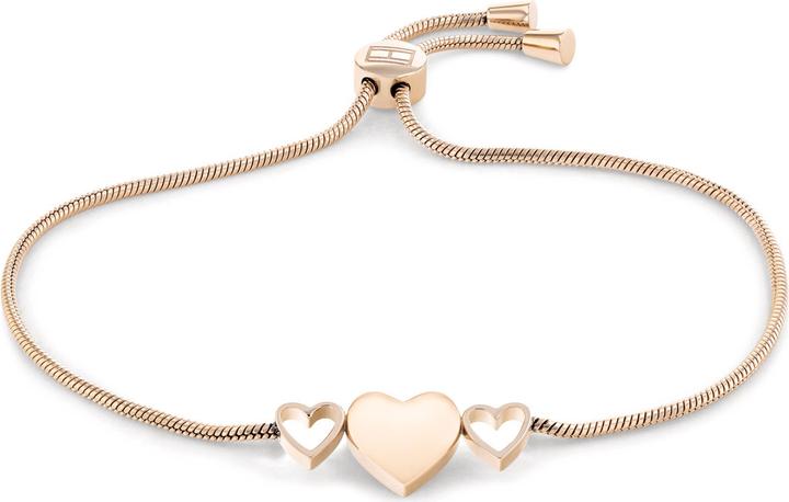 Actual product image Tommy Hilfiger Hanging Heart Bracelet (16.50 cm, Stainless steel)