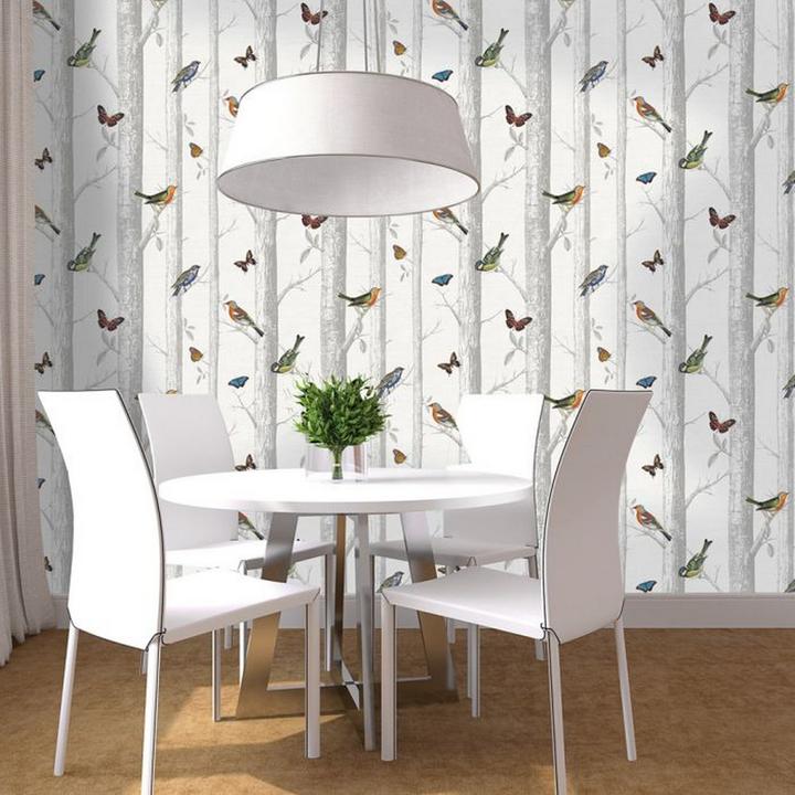 Actual product image Holden Décor Epping Birds On Branches Wallpaper (52 x 1000 cm)