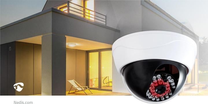 Produktbild Nedis DUMCD20WT Dummy-Überwachungskamera Dome IP44 Weiss