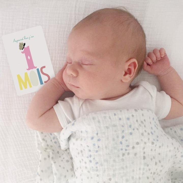 Actual product image Milestone MIMIlou Baby Cards (german)