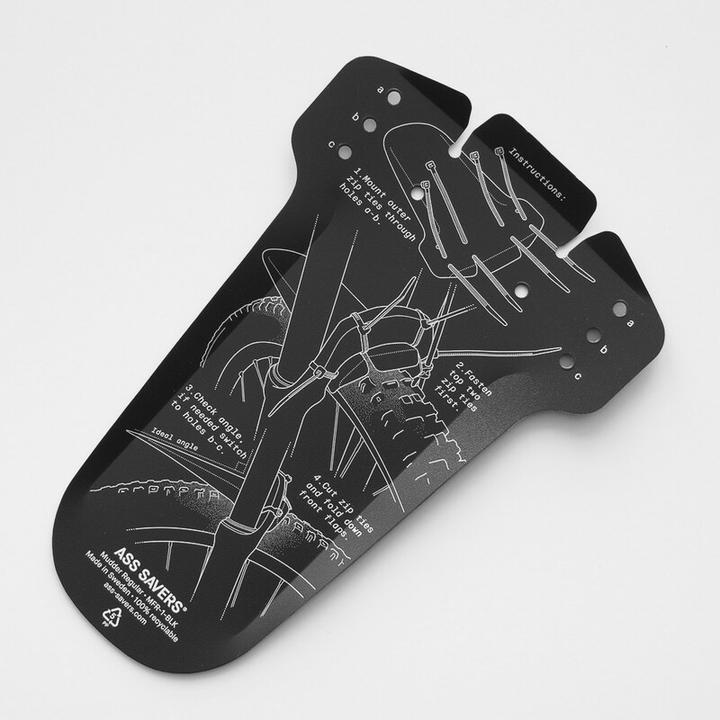 Actual product image Ass Savers MUDDER, MTB Front Mudguard, Wolf (Front mudguard)