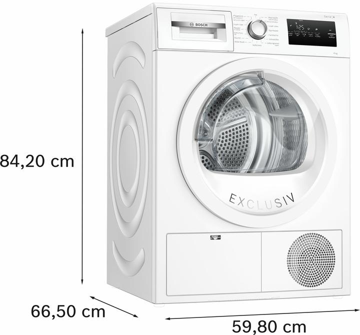 Produktbild Bosch Hausgeräte WTH85V93 (8 kg, Rechts, EU-Stecker)