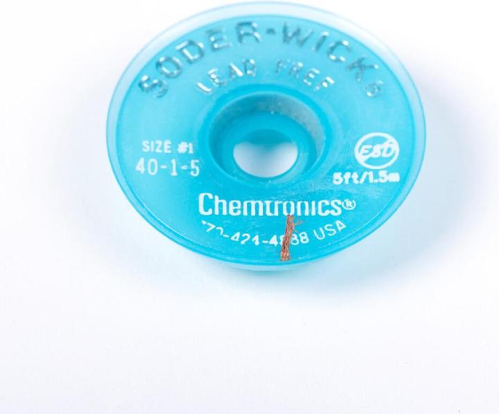 Actual product image Chemtronics Soder-Wick lead-free 0.8 mm 40-1-5