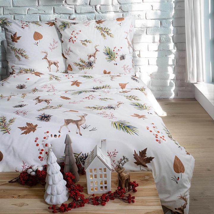 Produktbild Fleuresse Feinbiber Bettwäsche Aspen Anchorage braun (Duvetbezug, 80x80 cm, 135x200 cm)