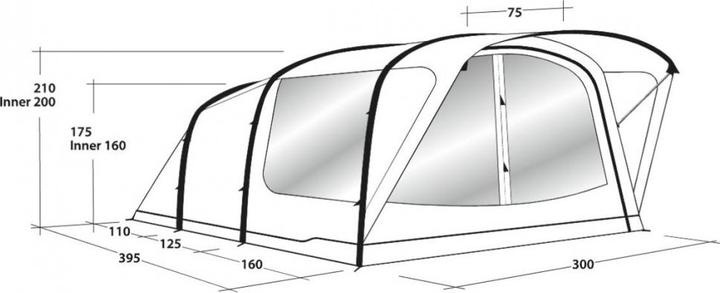 Immagine prodotto Outwell Tenda Lindale 5PA (Tenda a tunnel, 18.60 kg, 5 persone)