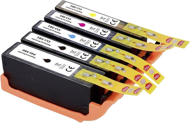 Productafbeelding Renkforce Inkt combinatieverpakking vervangt Canon PGI-580 PGBK + CLI-581 BKCMY (2078C005) (M, BK, C, Y)