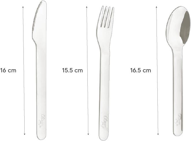 Image du produit Citron Cutlery Set Lemon with Silicon Case Brown