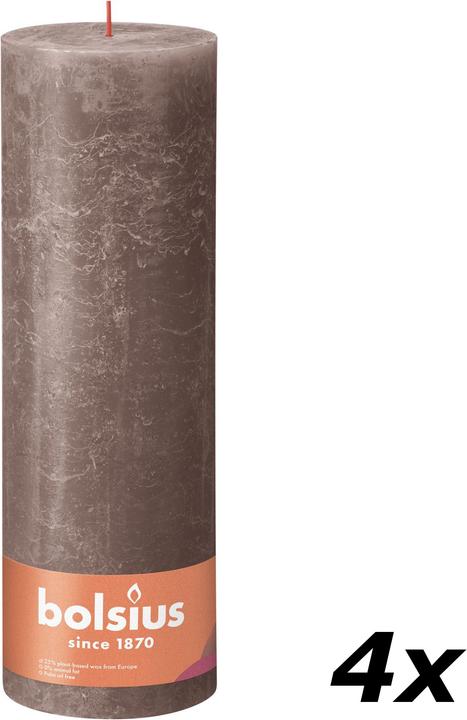 Produktbild Bolsius 4er-Set Stumpenkerze (4 Stk.)