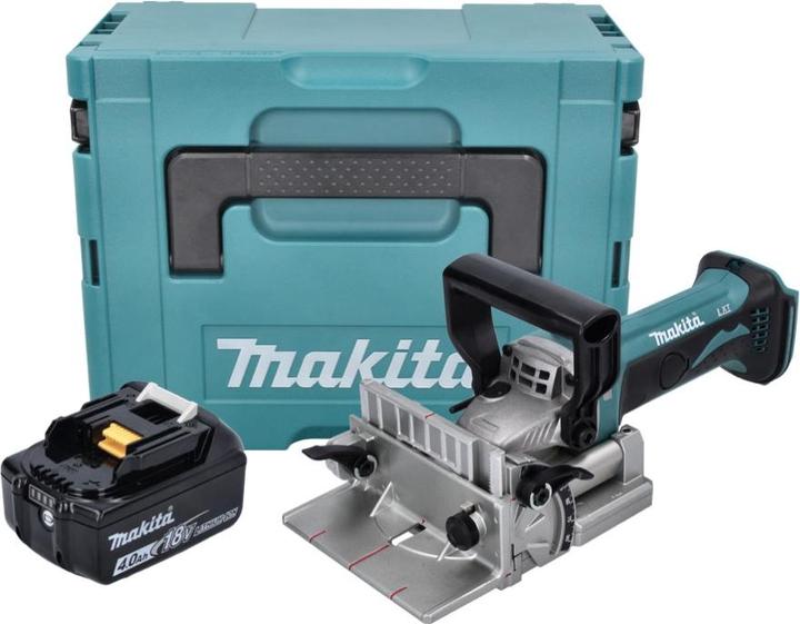 Actual product image Makita DPJ 180 M1J Battery grooving cutter 18 V 100 mm + 1x battery 4.0 Ah + Makpac - without charger
