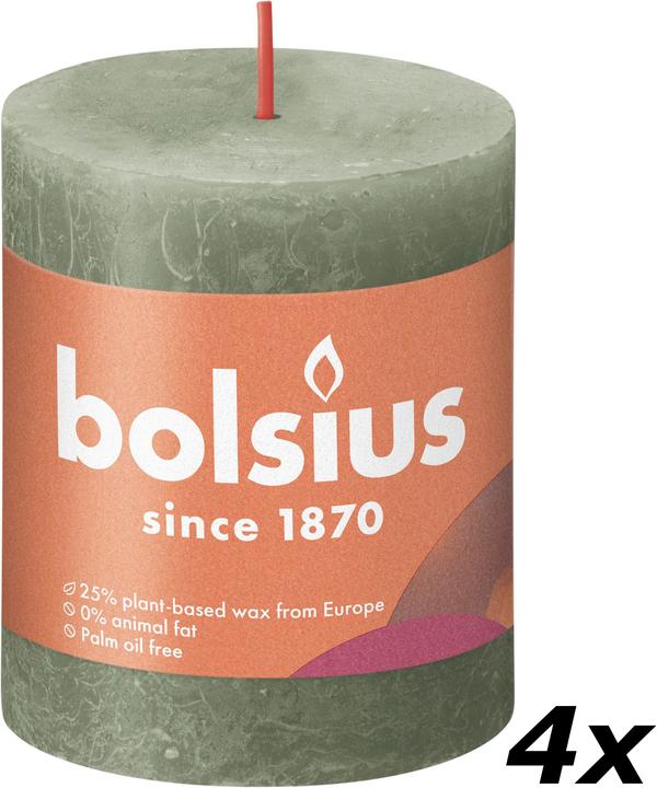 Immagine prodotto Bolsius Set di 4 candele a colonna (4 pz.)