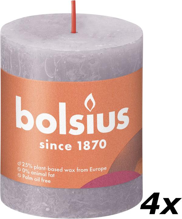 Actual product image Bolsius Set of 4 Pillar Candle (4 pcs.)