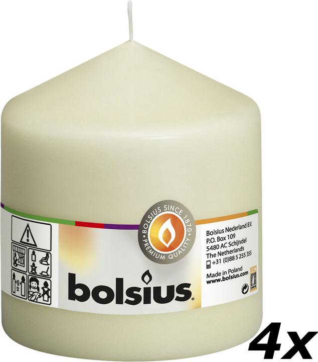 Actual product image Bolsius Set of 4 Pillar Candle (4 pcs.)